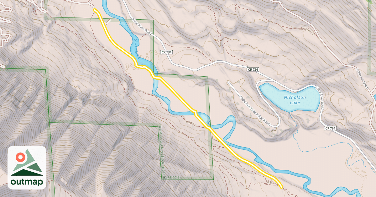 Map of Mike's Mile