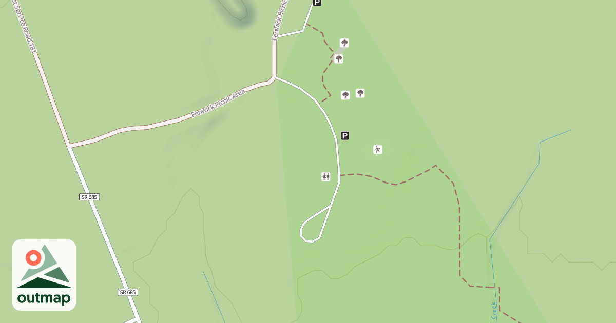 Map of FENWICK TOILET