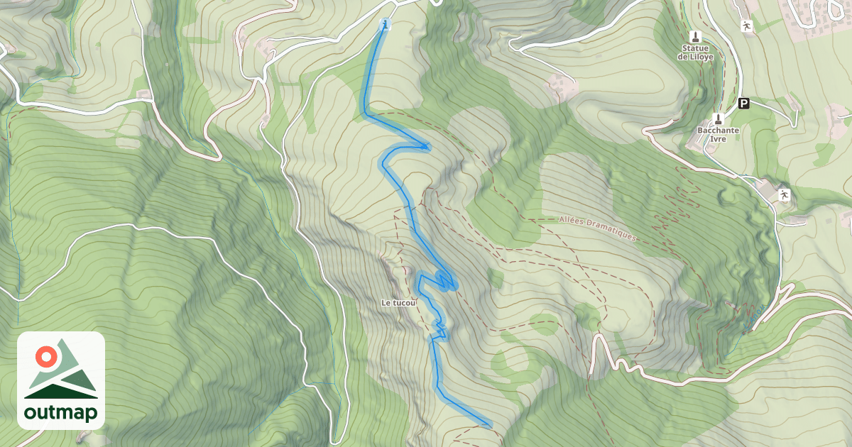 Map of Sentier du Monné