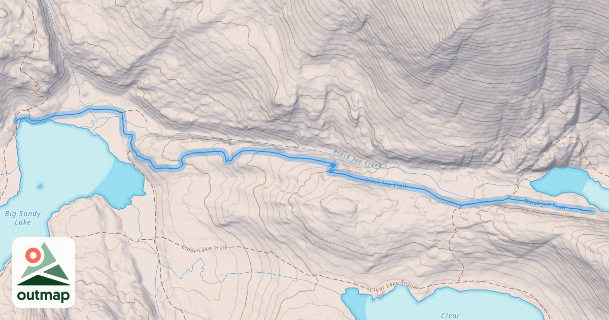 Map of Black Joe Trail