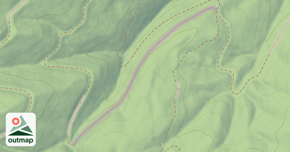 Map of Northwest Saltzman Road