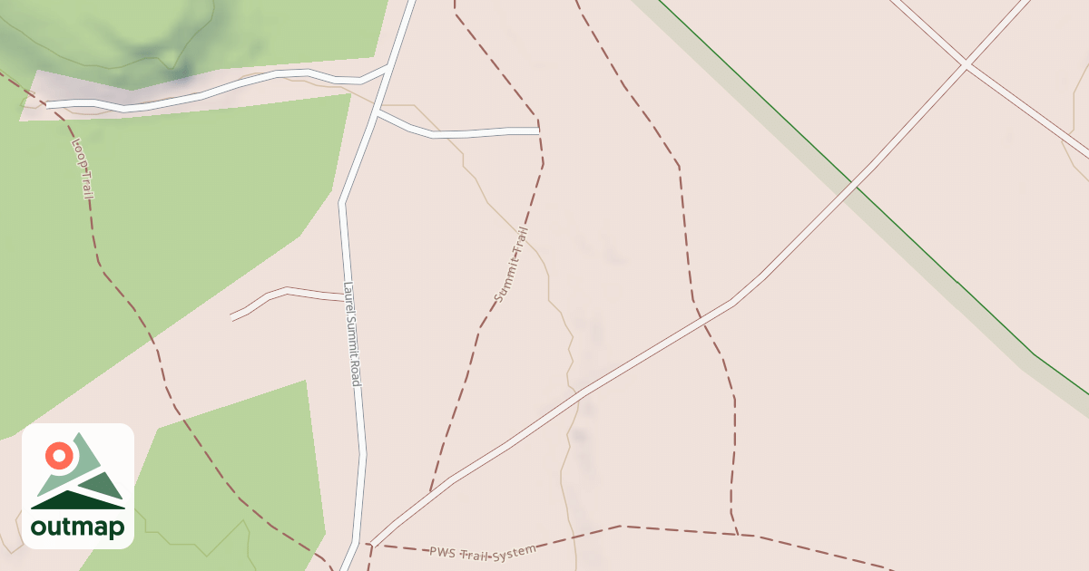 Map of Laurel Highlands Snowmobile Trail (Northern)