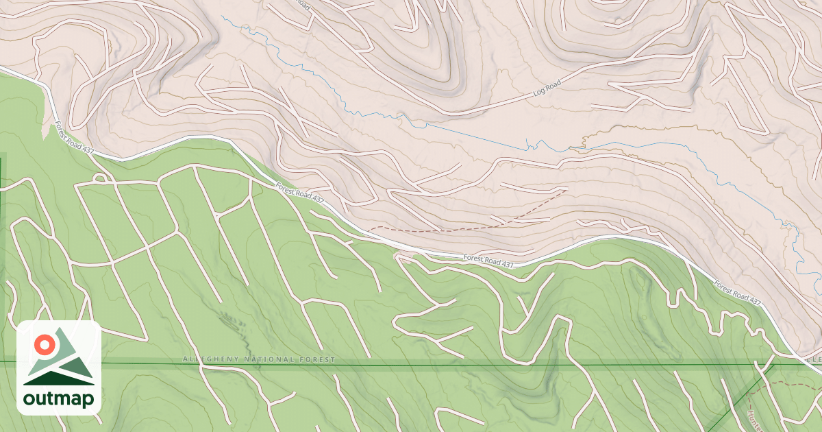 Map of Allegheny Snowmobile Loop