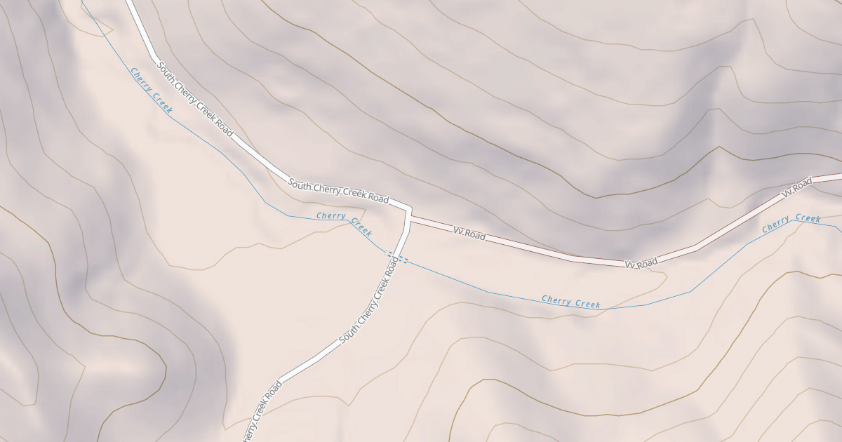 Map preview of Cherry Creek To Chicken Creek