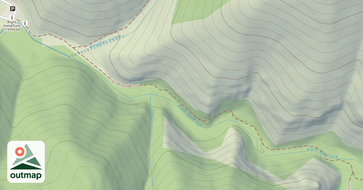 Map of Right Hand Fork Logan River