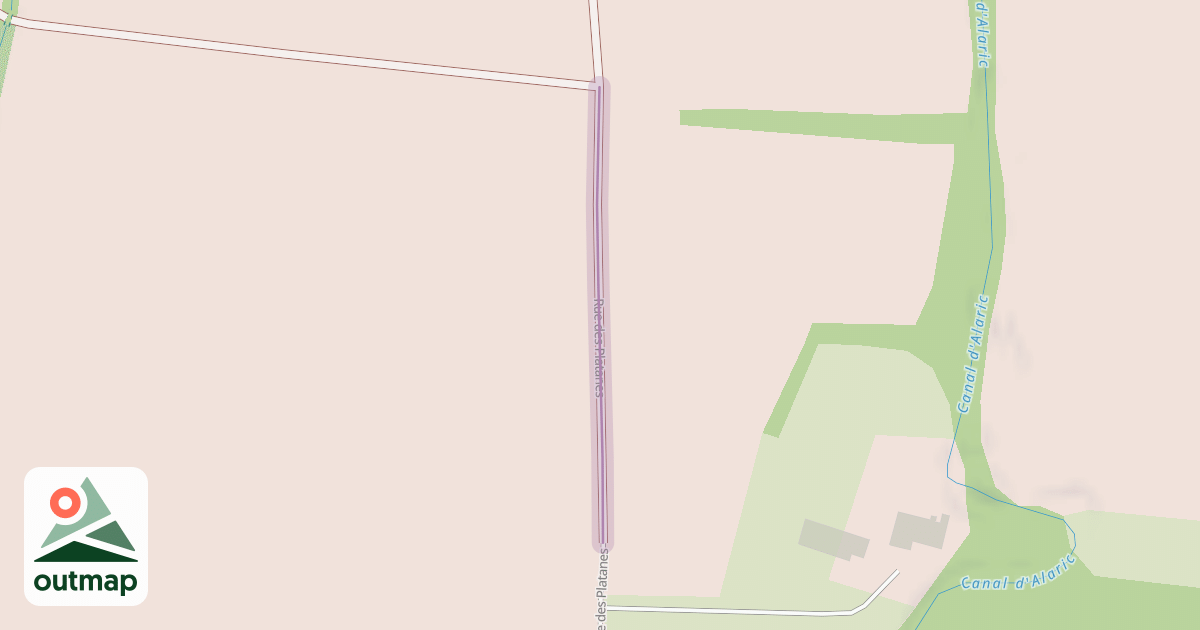 Map of Rue des Platanes