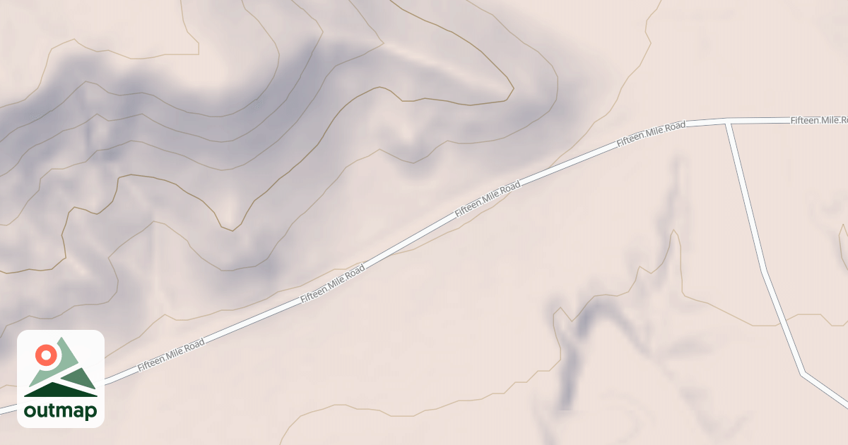 Map of FIFTEEN MILE
