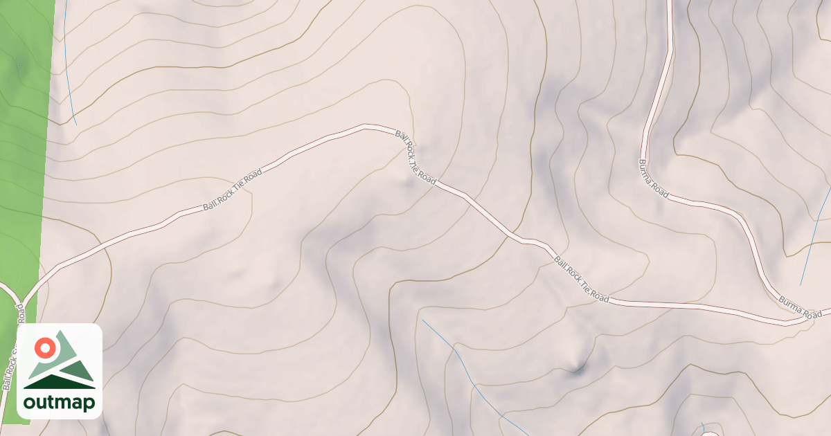 Map of BALL ROCK TIE