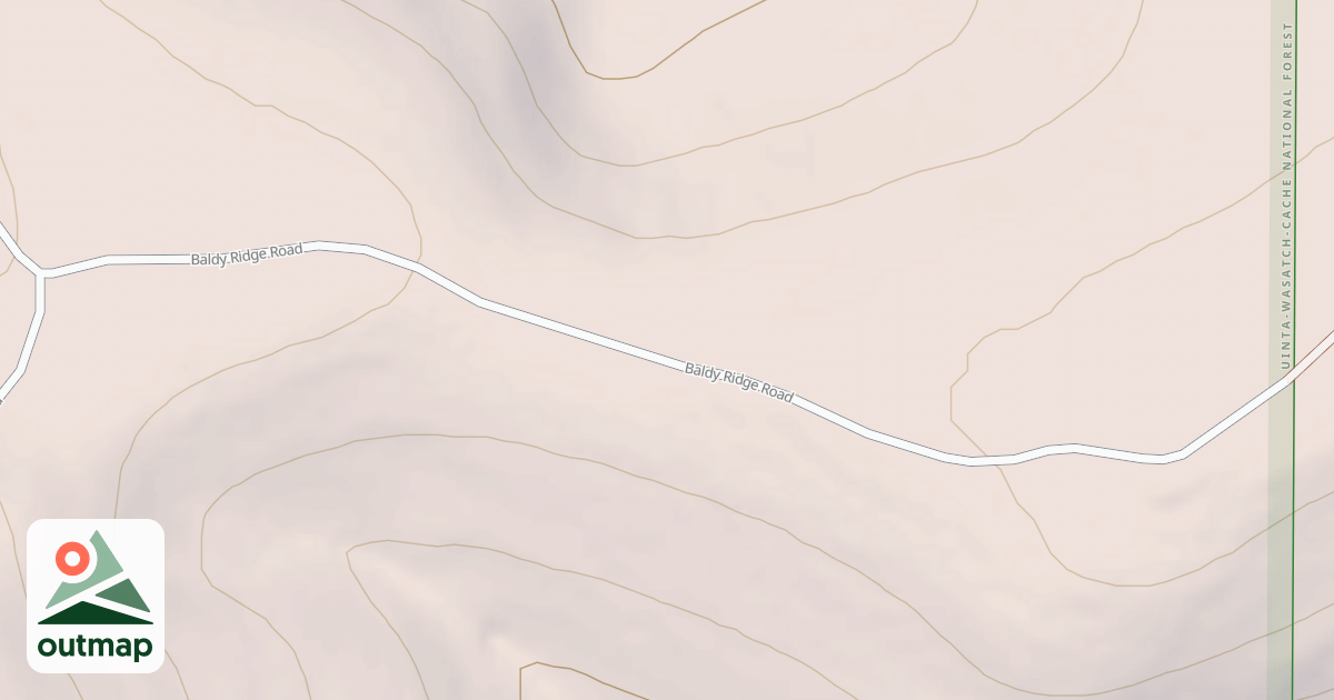 Map of BALDY RIDGE