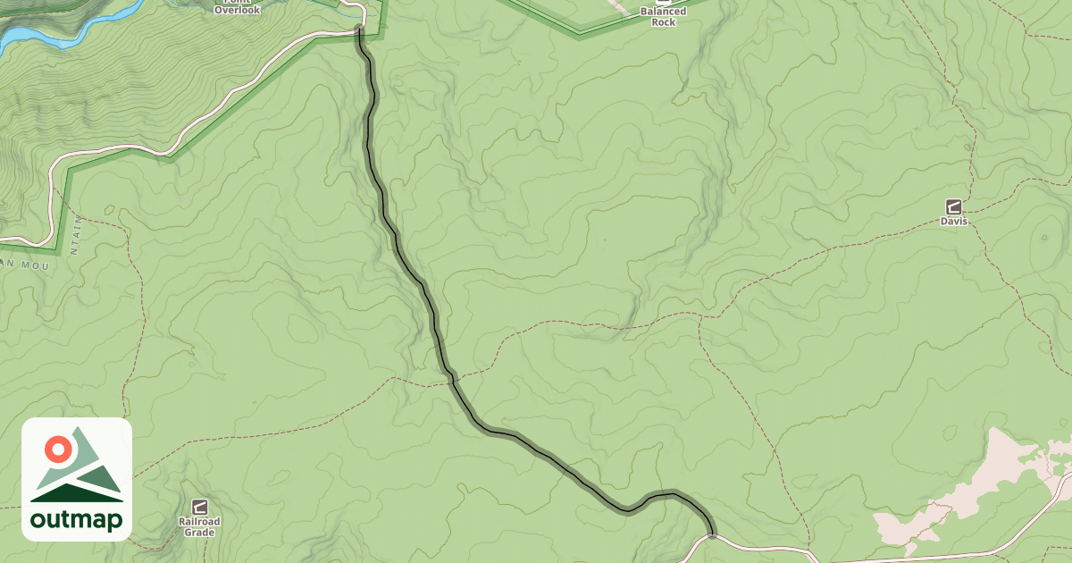 Map of Lindy Run Trail