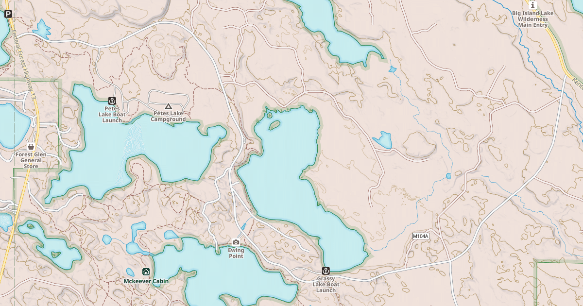 Map preview of GRASSY LAKE