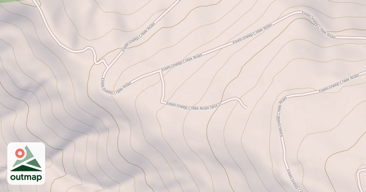 Map of ESTELL-SHEEP CREEK SPUR D