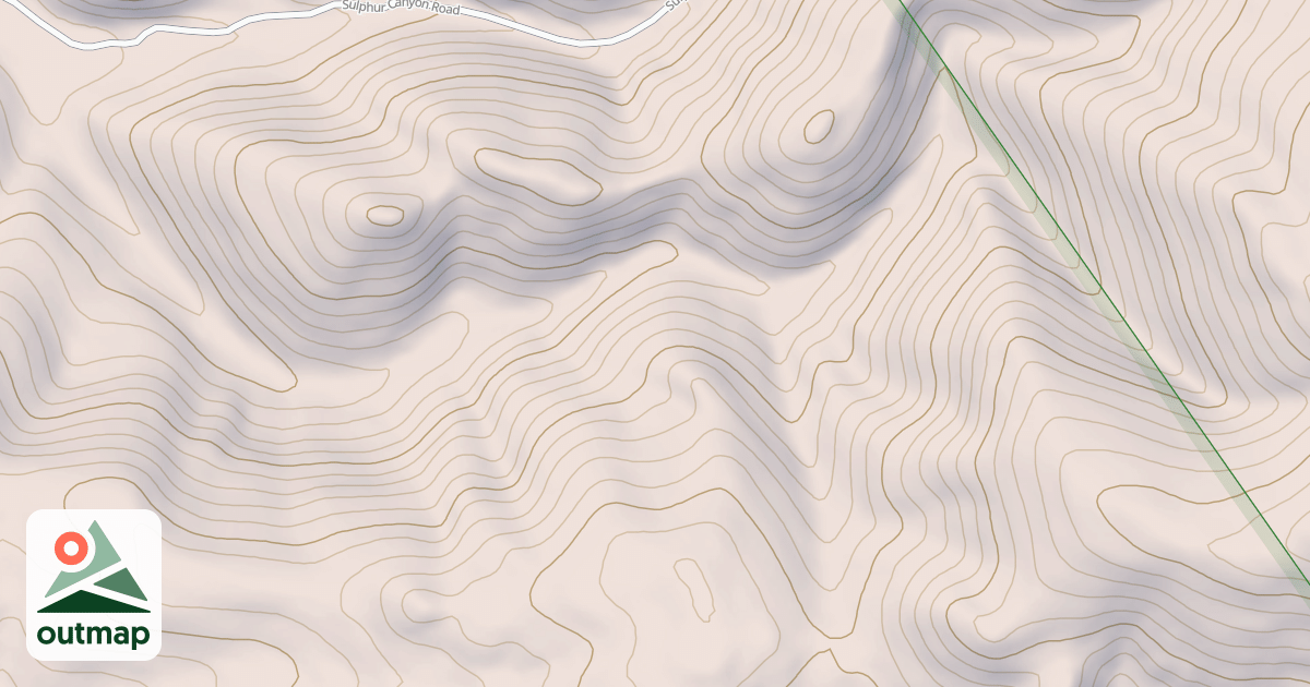 Map of SOUTH SULPHUR CANYON