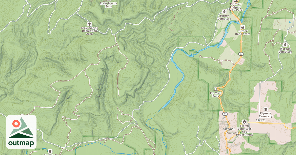 Map of SHORES LAKE "JETHRO"