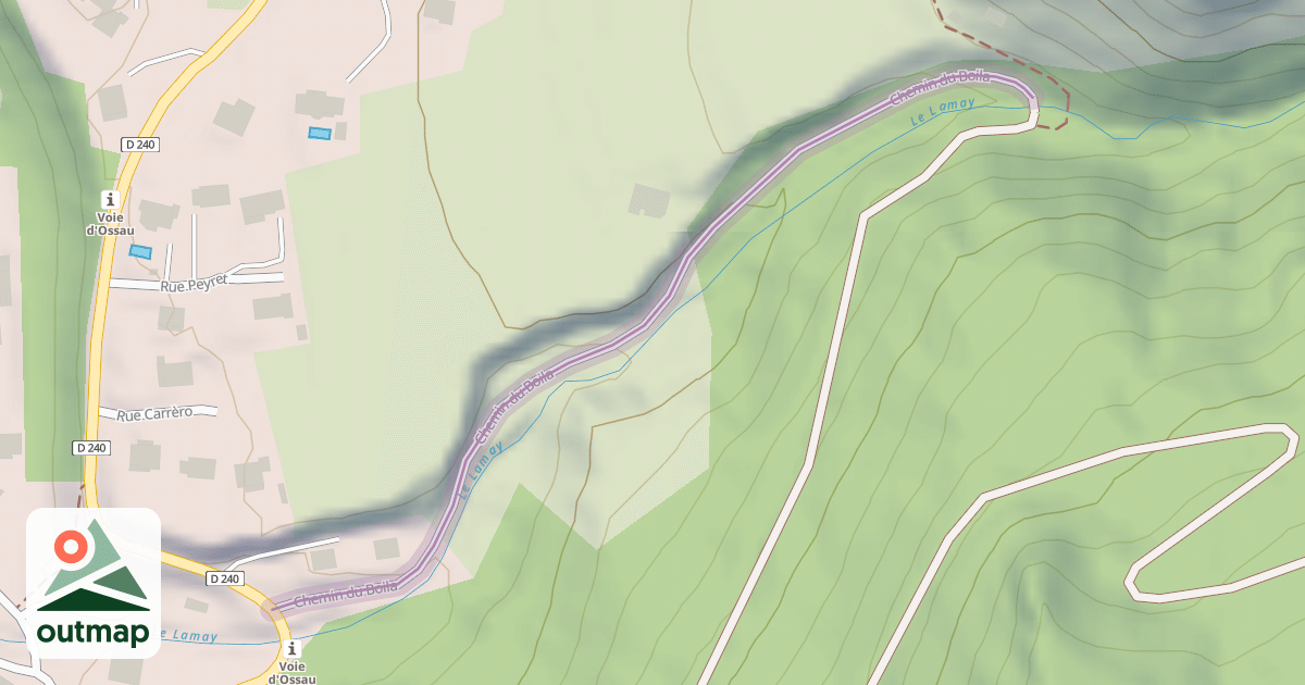 Map of Chemin du Boila