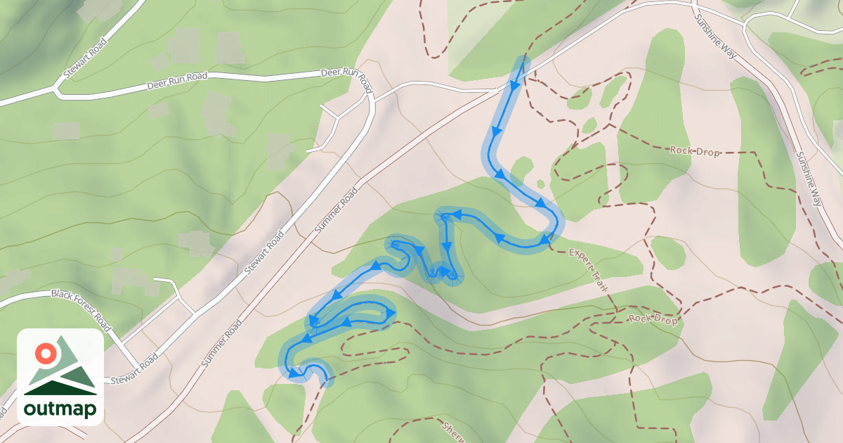 Map of Upper Lift Line