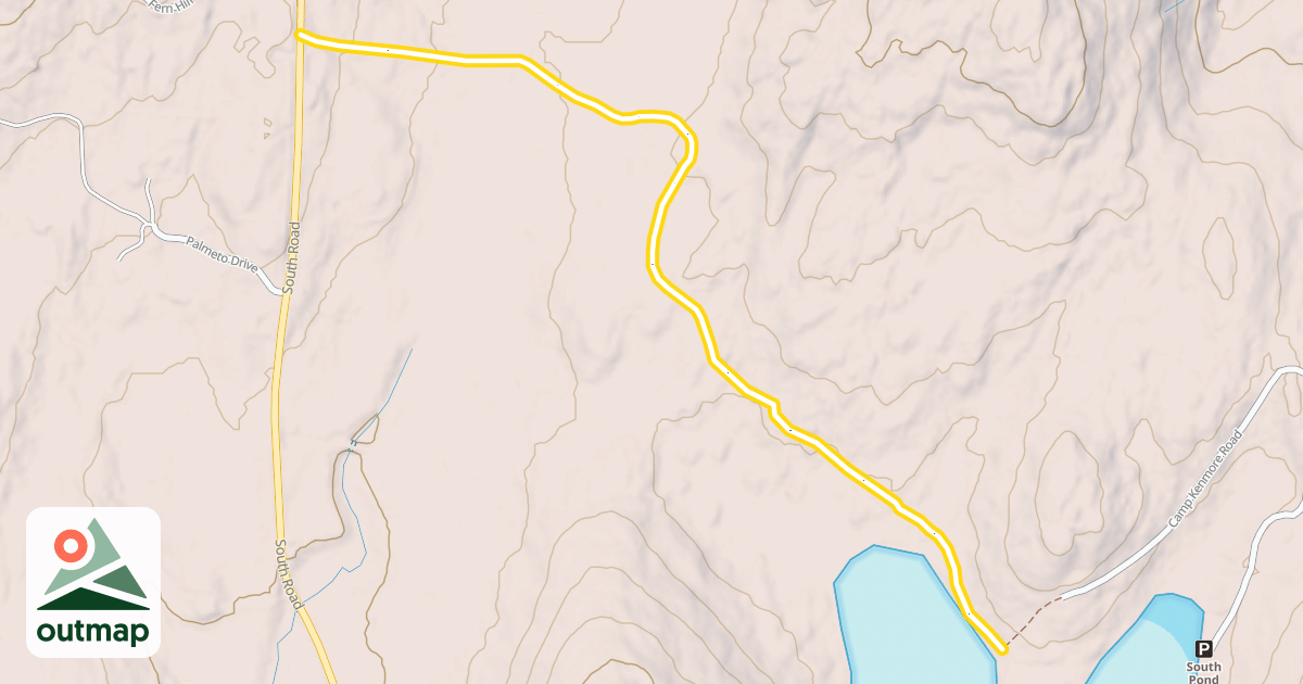 Map of South Pond Loop