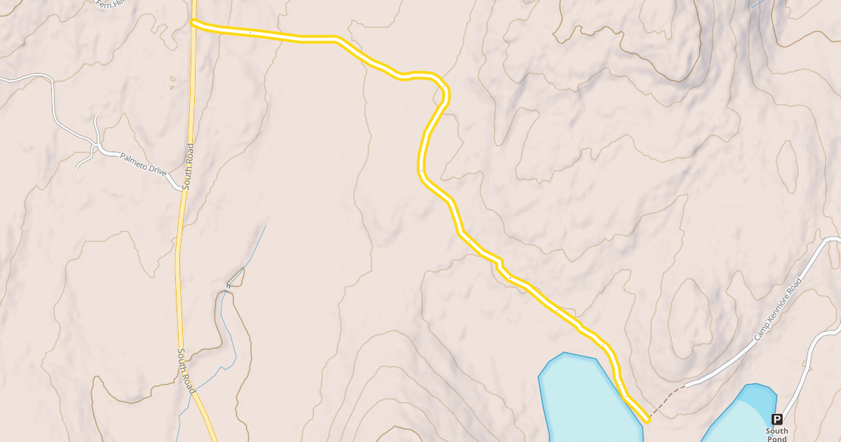 Map preview of South Pond Loop