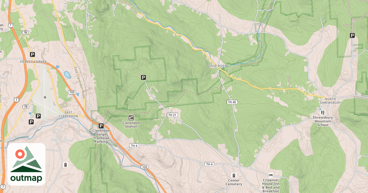 Map of Appalachian National Scenic Trail