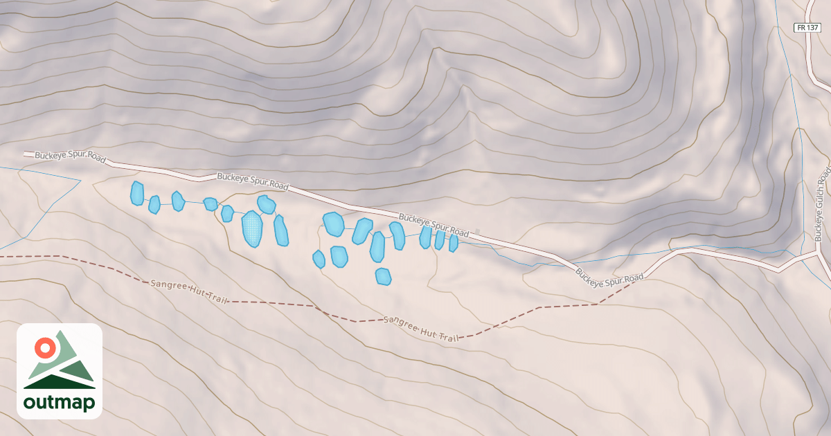 Map of BUCKEYE SPUR