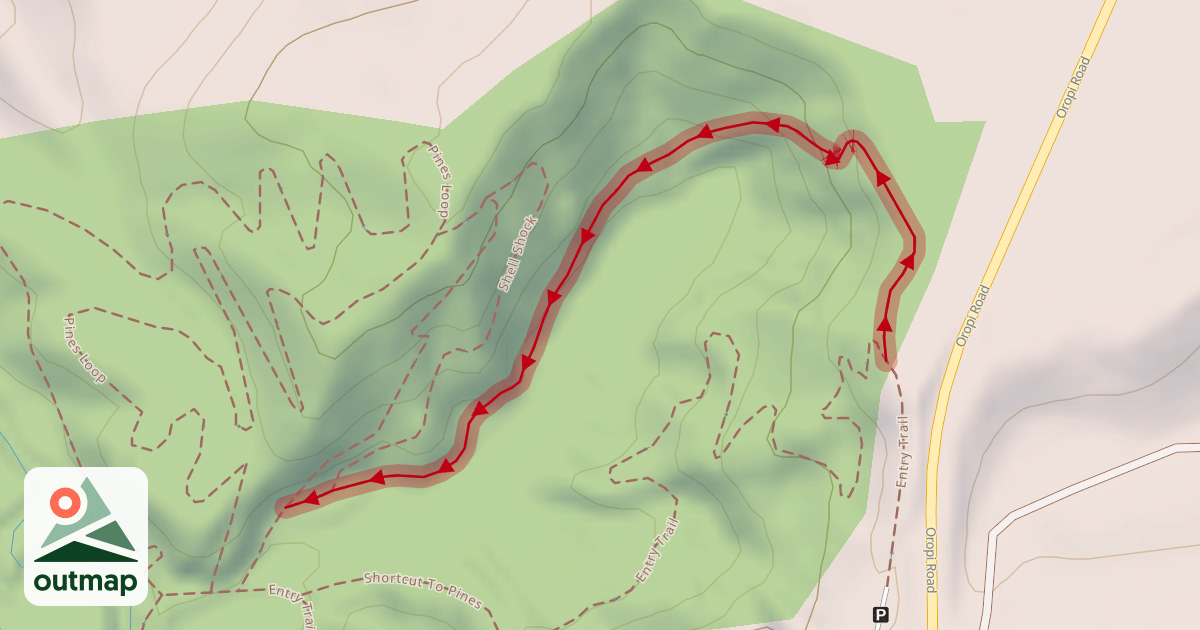Map of New Entry Trail