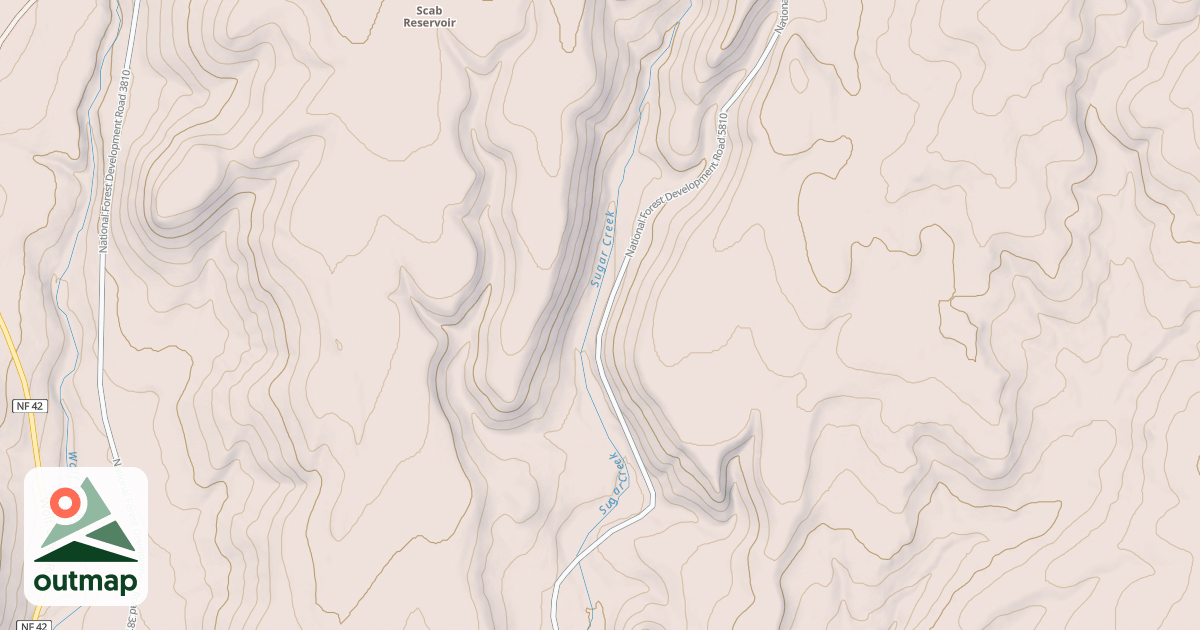 Map of USFS Motor Vehicle Use Map Roads {3D8C2ED3-68CB-4A9D-95D0-0F63215547D3}