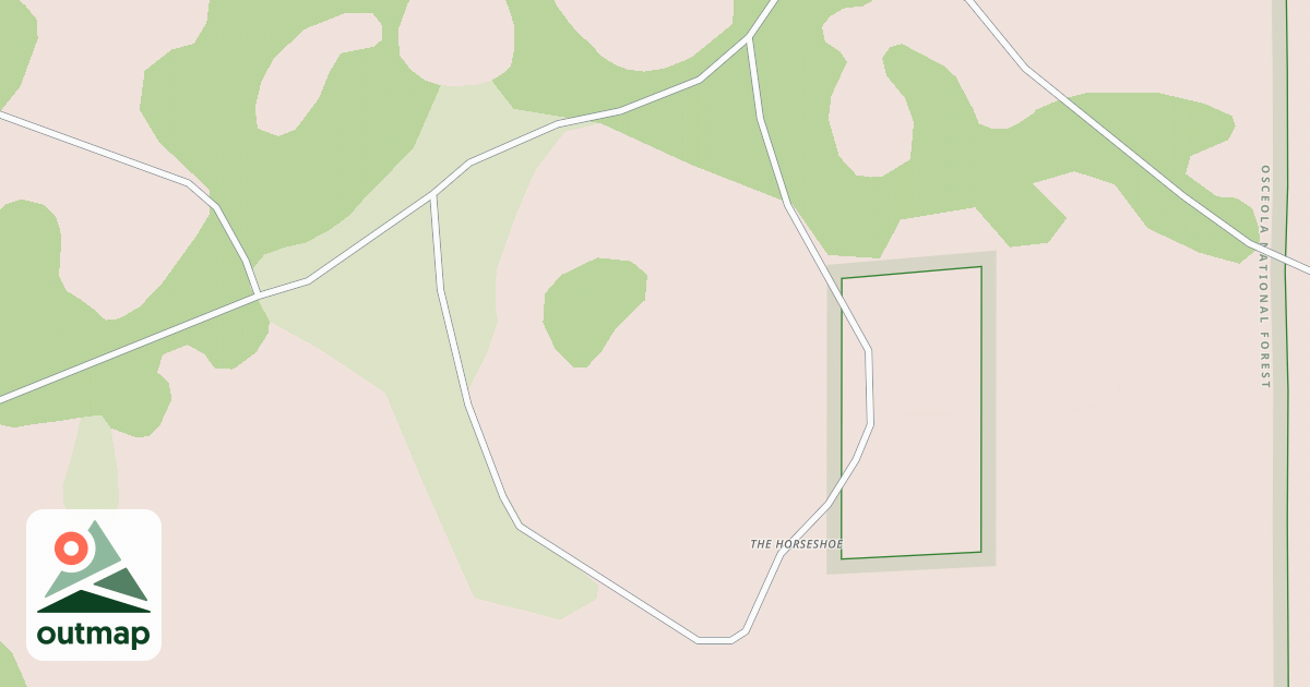 Map of HORSESHOE ROAD