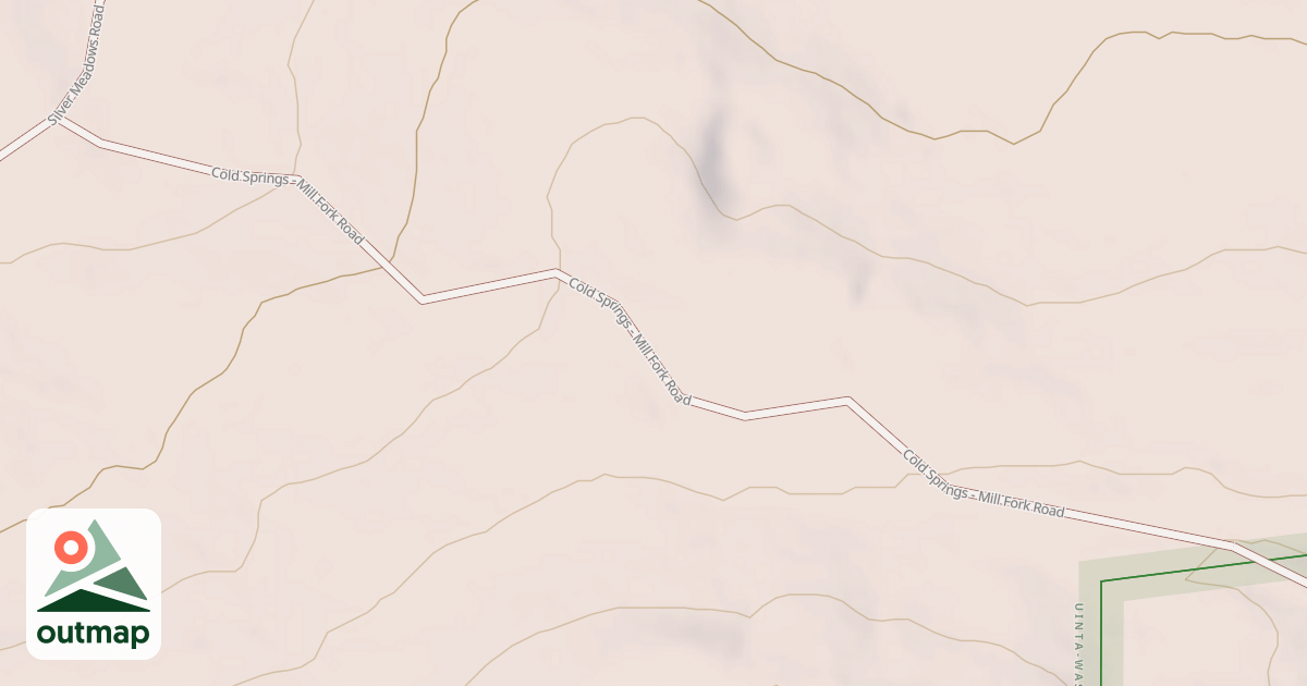 Map of COLD SPRINGS-MILL FORK