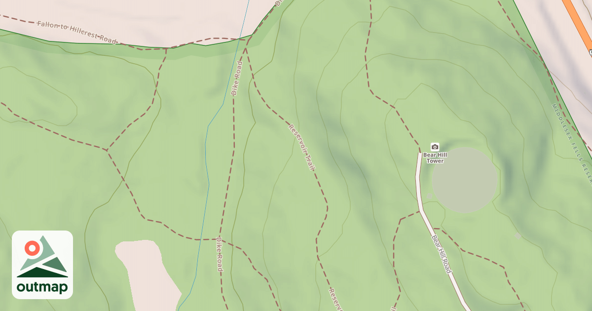 Map of Mountain Bike Loop