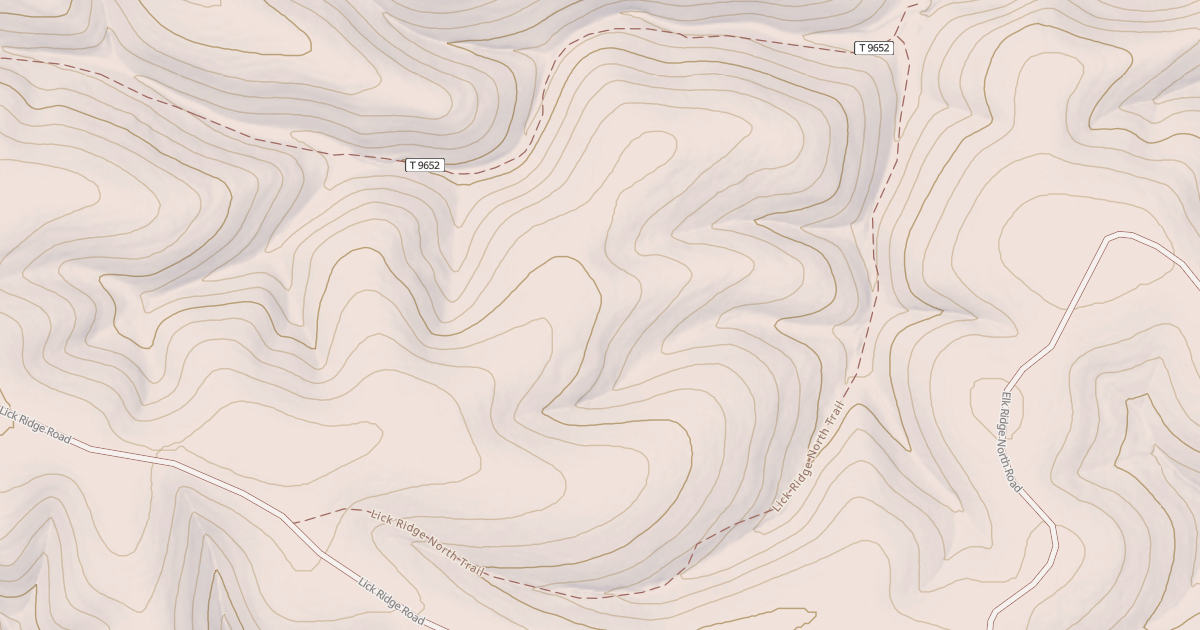 Map preview of LICK RIDGE N.