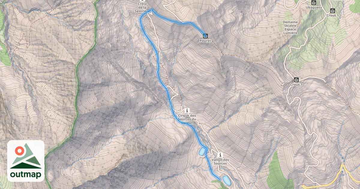 Map of Sources du Verdon