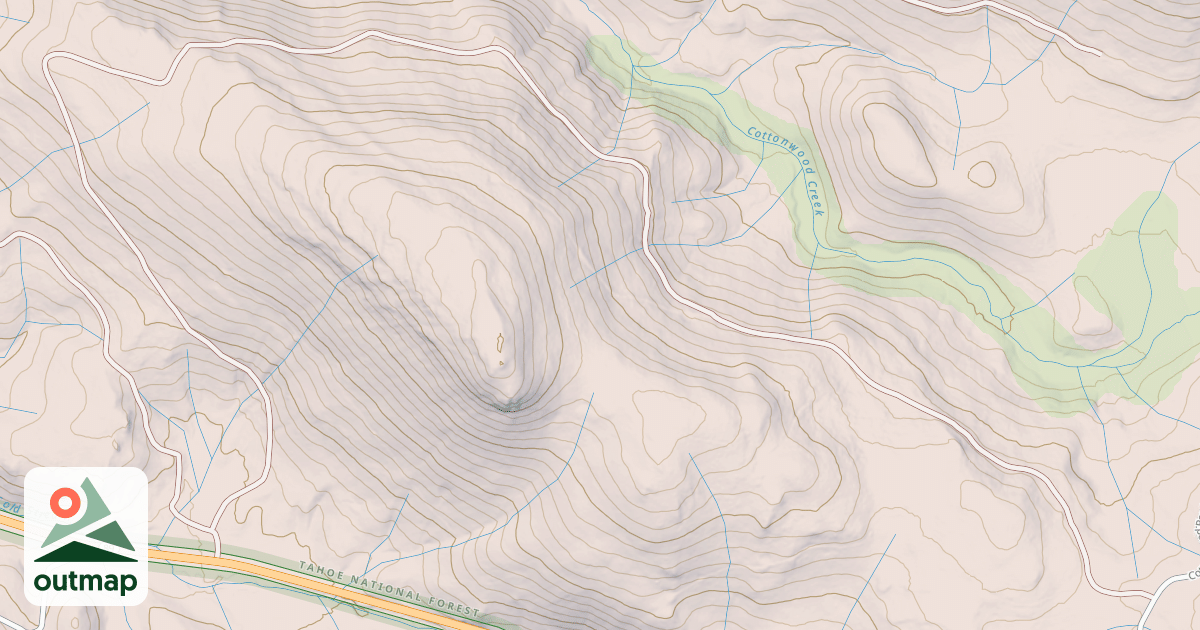 Map of COTTONWOOD COLD STREAM