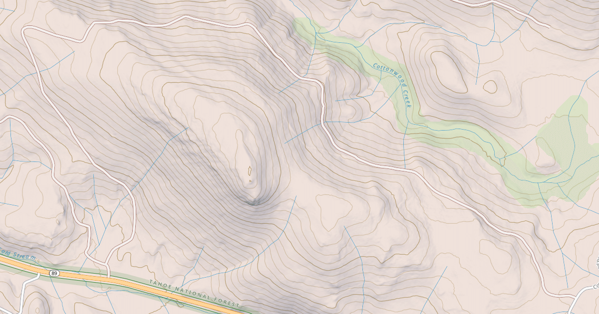 Map preview of COTTONWOOD COLD STREAM