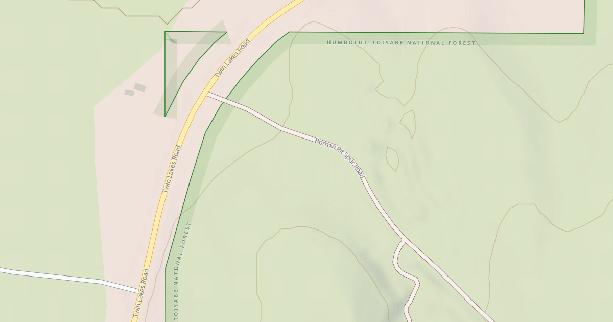 Map preview of BORROW PIT SPUR ROAD