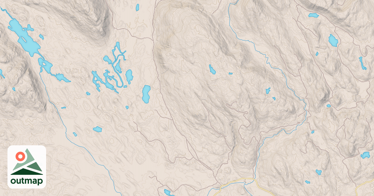 Map of NORTH THORNE RIVER