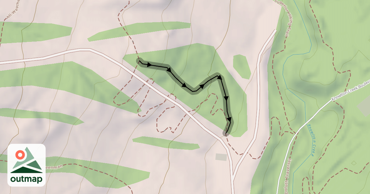 Map of Knowlton Rocks