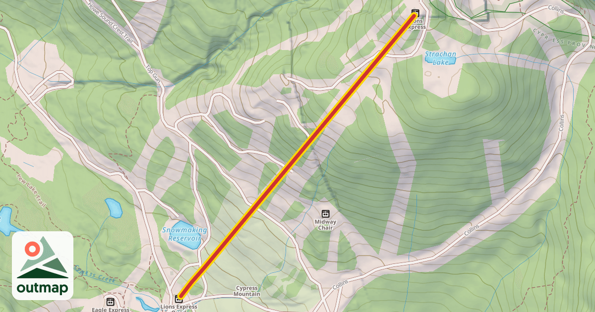 Map of Lions Express Quad