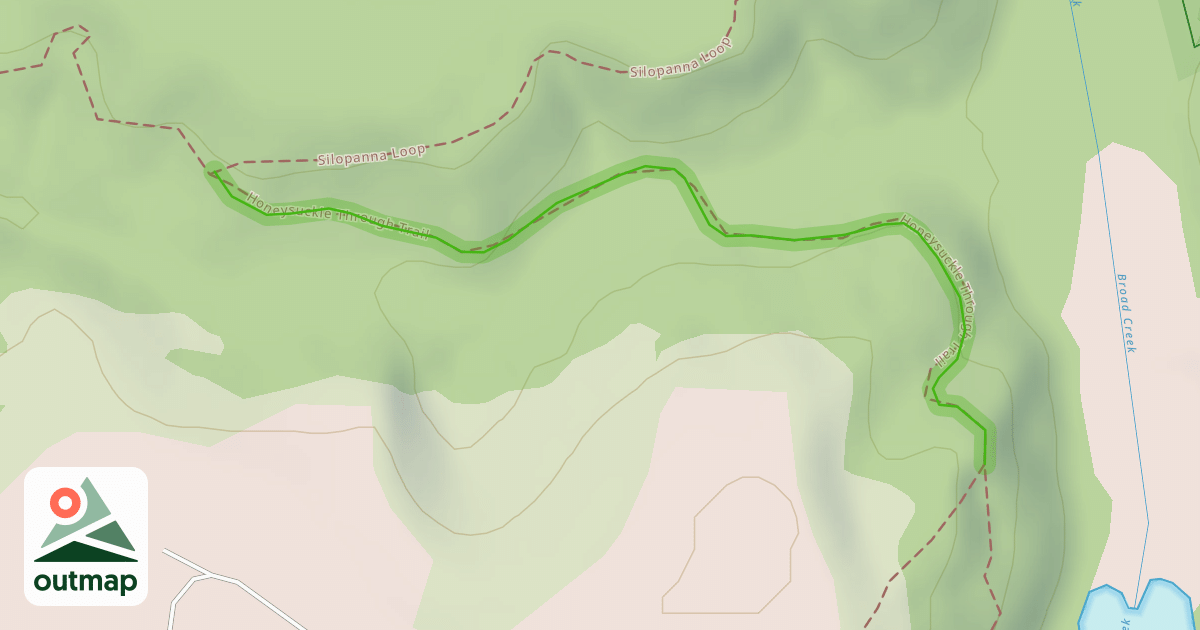 Map of Honeysuckle Through Trail