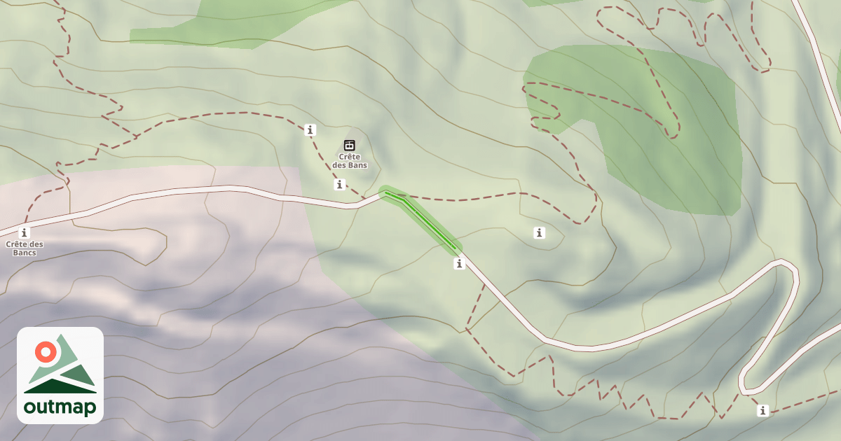 Map of Crêtes du Rocher Noir