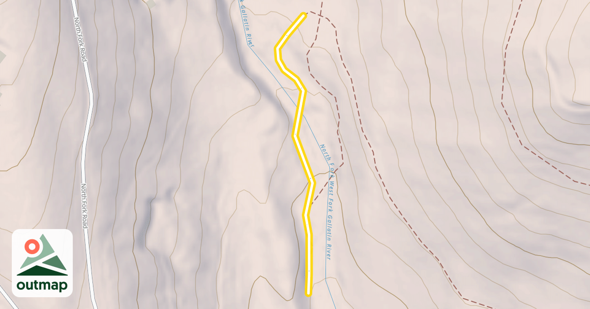 Map of North Fork