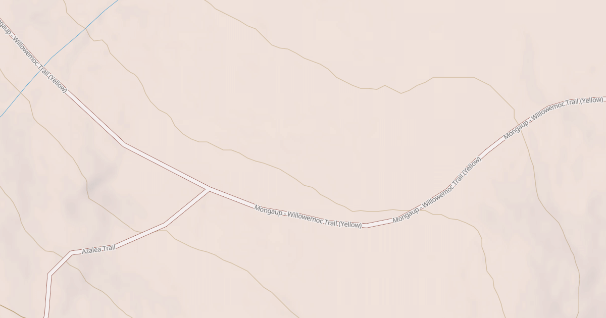 Map preview of Mongaup Willowemoc Trail