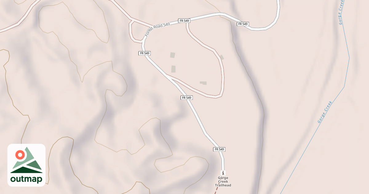 Map of GORGE CREEK CAMPGROUND