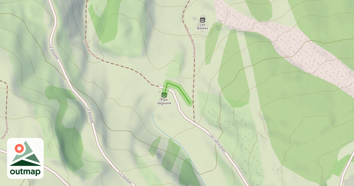 Map of Les Rhododendrons