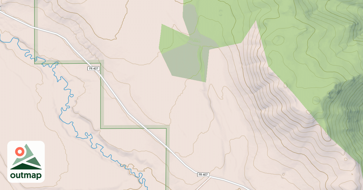 Map of BIG CREEK TRAILHEAD
