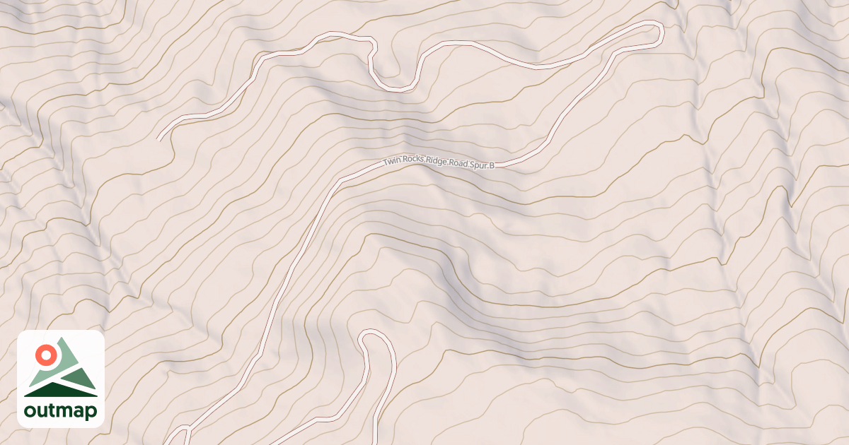 Map of TWIN ROCKS SPUR