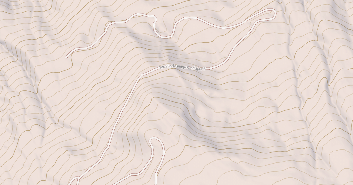 Map preview of TWIN ROCKS SPUR
