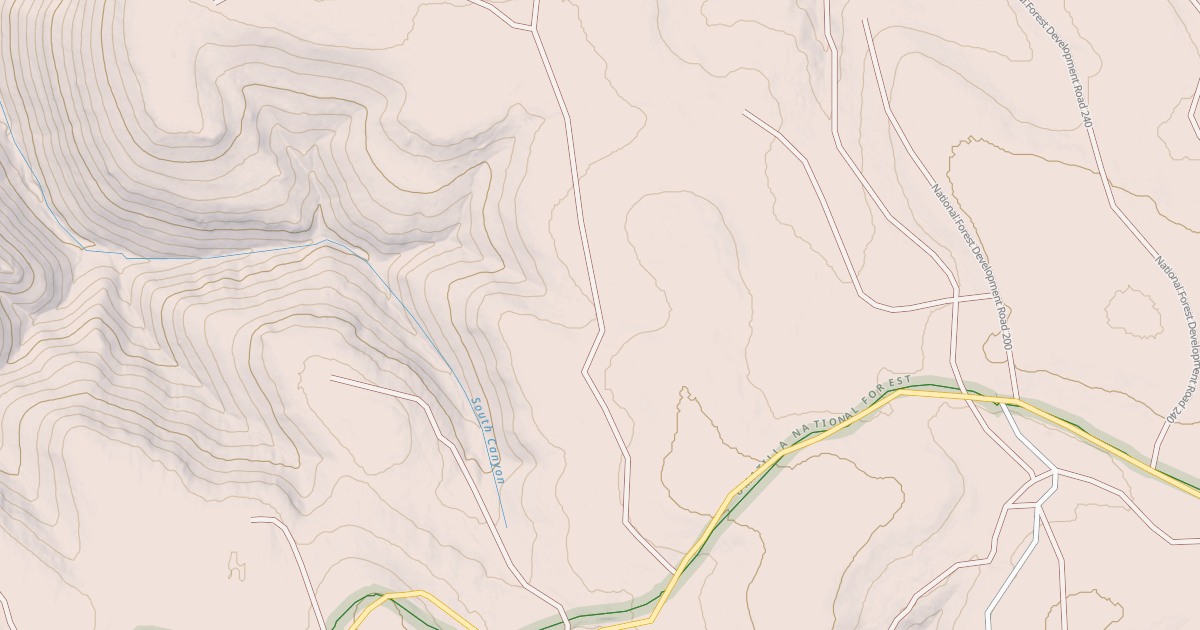 Map preview of USFS Motor Vehicle Use Map Roads {DBAD8C6E-E180-4385-9F83-CBEC47C38E2B}