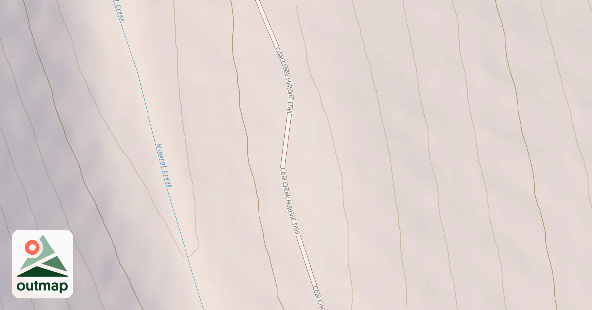 Map of Coal Creek Upper Road