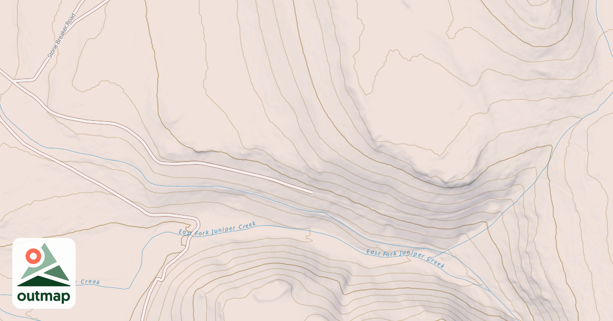 Map of CARY FLAT SPUR