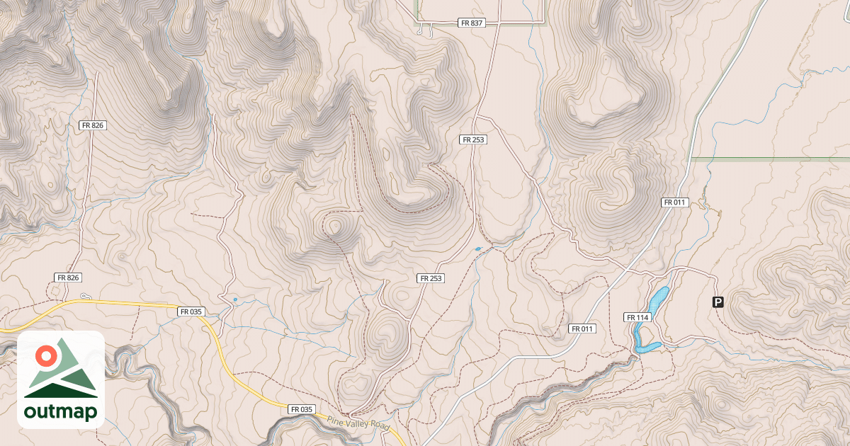 Map of GRASSY FLAT